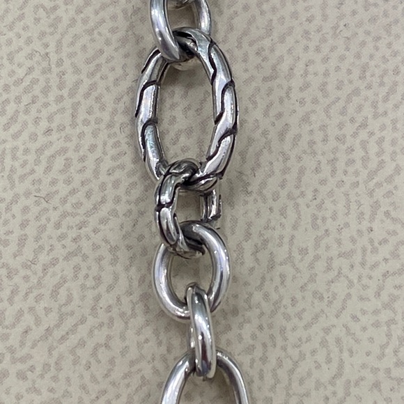 John Hardy Silver Link Pearl Necklace - Picture 3 of 12